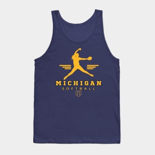 Michigan Wolverines Softball Tank Top